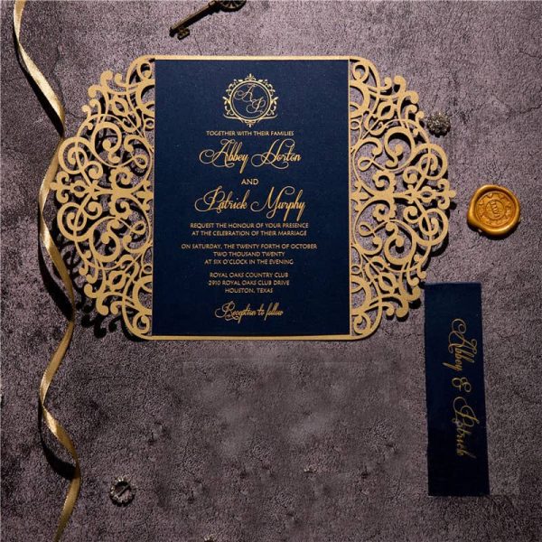 Laser-cut invite A06 2folds - Image 3