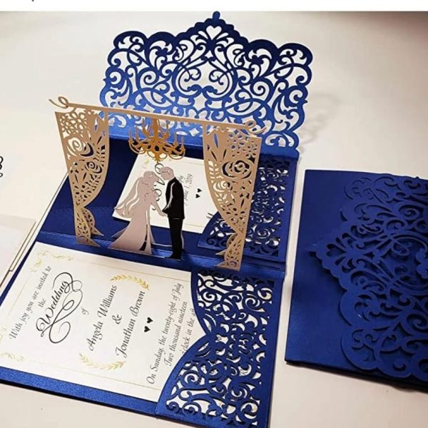 Laser-cut invite A05 3folds