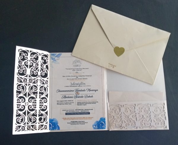 Laser-cut invite A06 3folds - Image 5