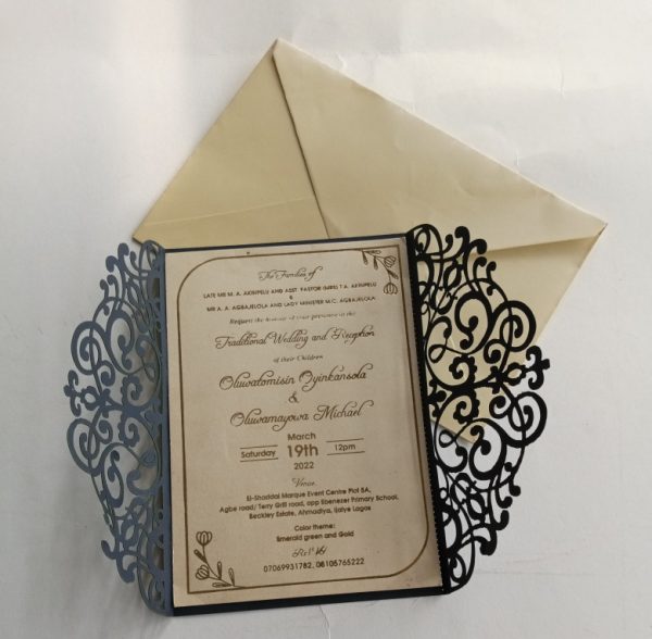 Laser-cut invite A06 2folds - Image 5