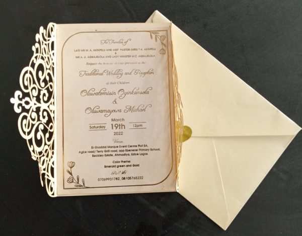 Laser-cut invite A06 2folds - Image 11