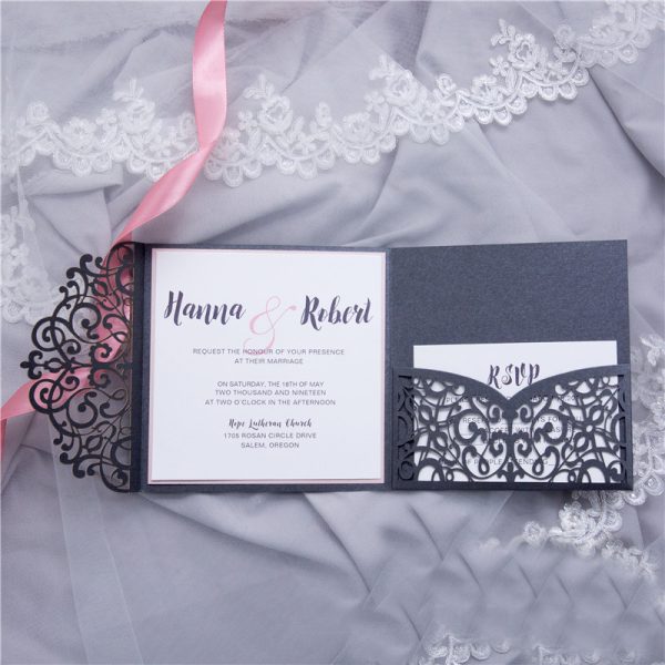 Laser-cut invite A07 3folds - Image 3