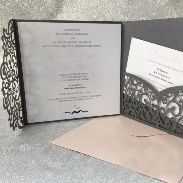 Laser-cut invite A07 3folds - Image 5