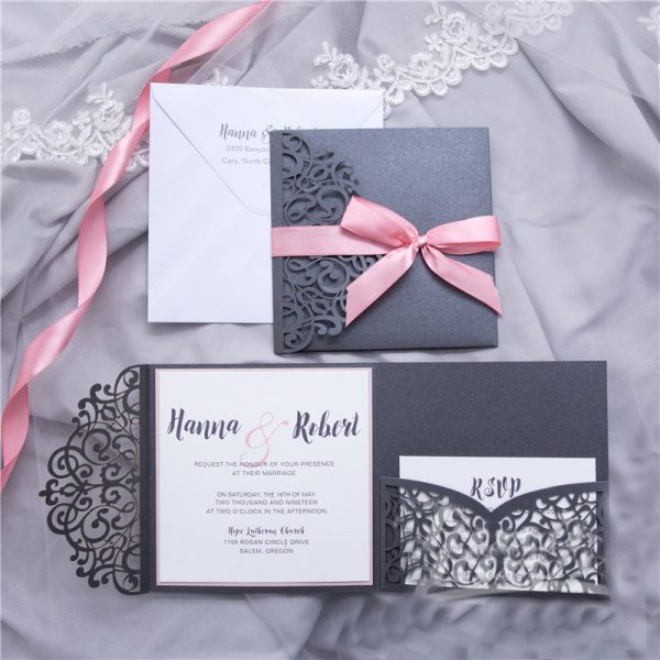Laser-cut invite A07 3folds