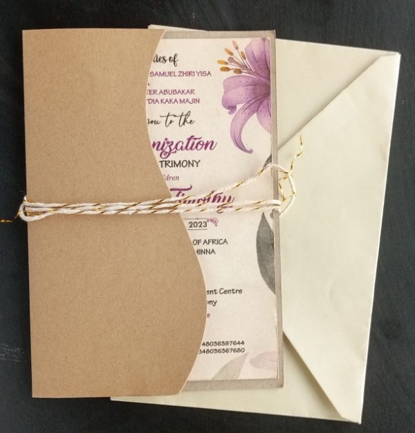 Non-laser invite single fold